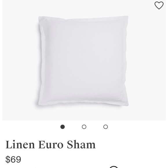 Parachute Linen Euro Sham. - Picture 2 of 5